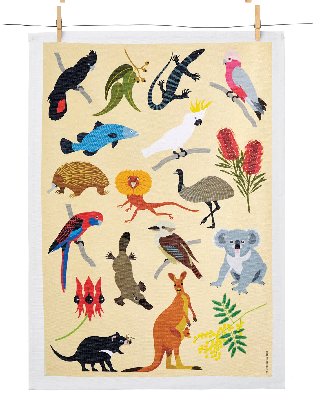 Teatowel Big Aussie Things - WilsonPayne Aust main image 1